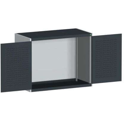 CUBIO SMLF-13610 CUPBOARD HOUSING WITH LOUVRE DOOR-LIGHT/ANTH GREY