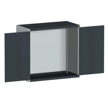 CUBIO SMLF-13612 CUPBOARD HOUSING WITH PERFO DOOR-LIGHT/ANTH GREY