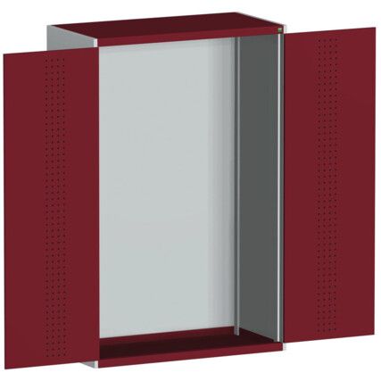 CUBIO SMLF-13620 CUPBOARD HOUSING WITH PERFO DOOR-LIGHT GREY/RED