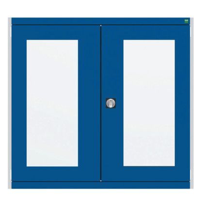 CUBIO SMLF-13612 CUPBOARD HOUSING WITH WINDOW DOOR-LIGHT GREY/BLUE