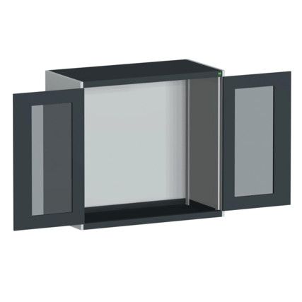 CUBIO SMLF-13612 CUPBOARD HOUSING WITH WINDOW DOOR-LIGHT/ANTH GREY