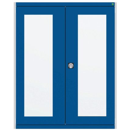 CUBIO SMLF-13616 CUPBOARD HOUSING WITH WINDOW DOOR-LIGHT GREY/BLUE