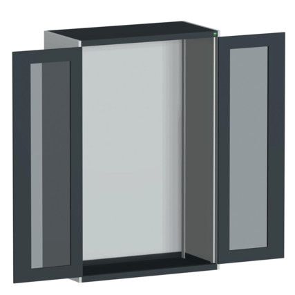 CUBIO SMLF-13620 CUPBOARD HOUSING WITH WINDOW DOOR-LIGHT/ANTH GREY