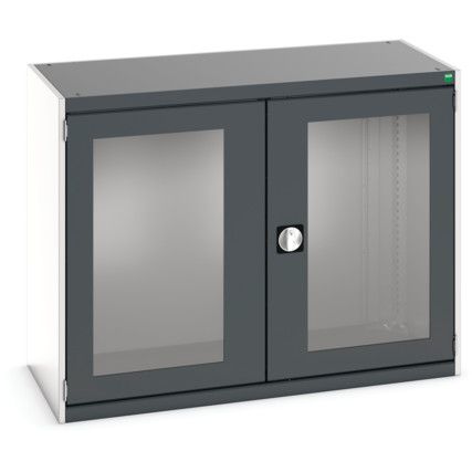 CUBIO SMLF-13610 CUPBOARD HOUSING WITH WINDOW DOOR-LIGHT/ANTH GREY