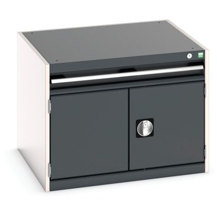 Cubio Drawer Cabinet, 1 Drawers, Anthracite Grey/Light Grey, 600 x 800 x 750mm