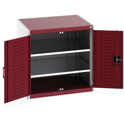 CUBIO SMF-878-1.1 CUPBOARD-LIGHTGREY/RED