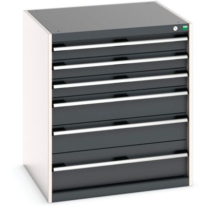 CUBIO SL-879-6.3 DRAWER CABINET-LIGHT/ANTH GREY