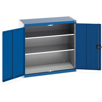 CUBIO STANDARD DUTY CUPBOARD 1050x325x2000 LIGHT GREY/BLUE