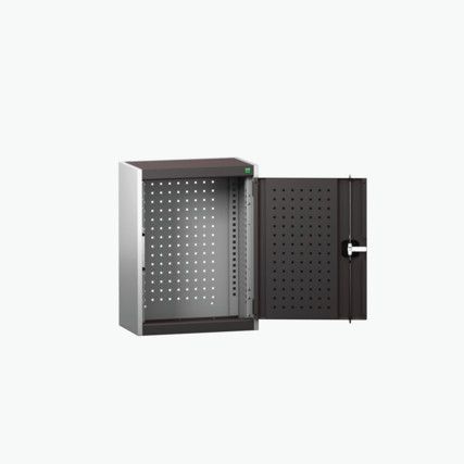 Cubio Wall Cabinet, 2 Doors,Anthracite Grey/Grey, 700 x 525 x 325mm