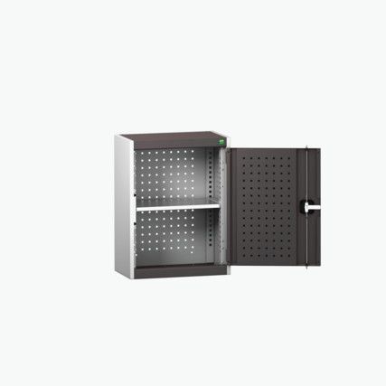 Cubio Wall Cabinet, 2 Doors,Anthracite Grey/Grey, 700 x 525 x 325mm