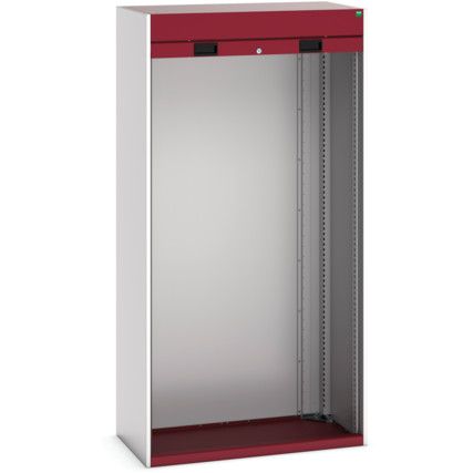 CUBIO SMLF-10512 CUPBOARD HOUSING WITH SHUTTER DOOR-LIGHT GREY/RED