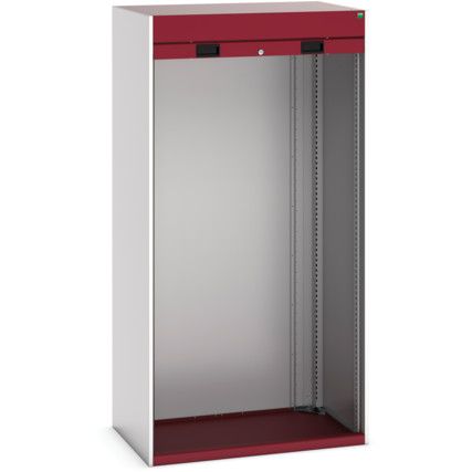 CUBIO SMLF-10620 CUPBOARD HOUSING WITH SHUTTER DOOR-LIGHT GREY/RED