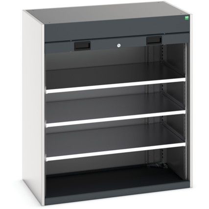 Cubio Storage Cabinet, 2 Roller Shutter Doors, Anthracite Grey, 1200 x 1300 x 1300mm