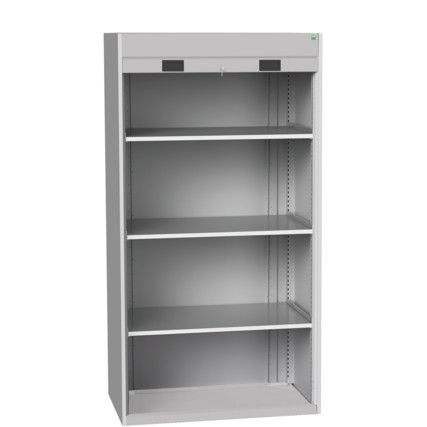 Cubio Storage Cabinet, 2 Doors, Light Grey, 2000 x 1300 x 1300mm