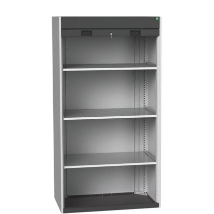 Cubio Storage Cabinet, 2 Doors, Anthracite Grey, 2000 x 1300 x 1300mm