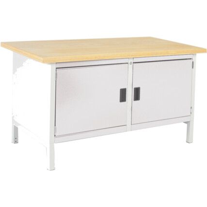 CUBIO STORAGE BENCH 1578-1.2 WITH MPX WORKTOP-LIGHT GREY