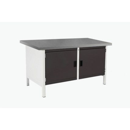 CUBIO STORAGE BENCH 1578-3.2 WITH LINO WORKTOP-LIGHT/ANTH GREY