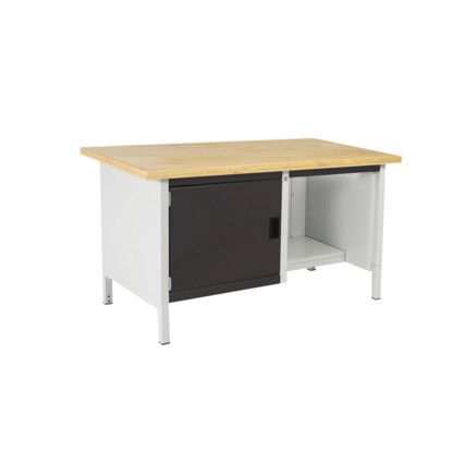 CUBIO STORAGE BENCH 1578-1.6 WITH MPX WORKTOP-LIGHT/ANTH GREY