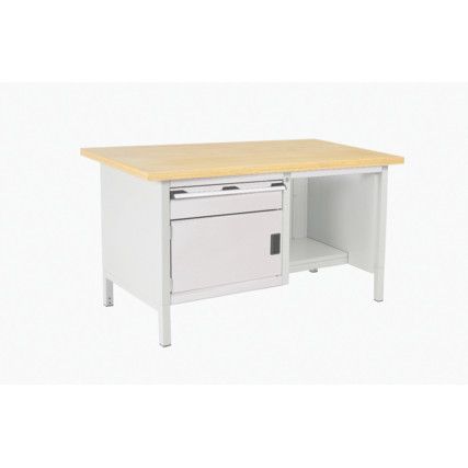 CUBIO STORAGE BENCH 1578-1.7 WITH MPX WORKTOP-LIGHT GREY