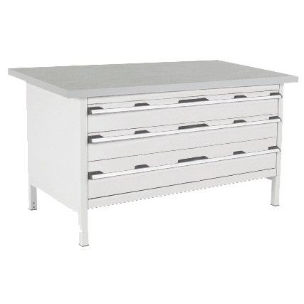 CUBIO STORAGE BENCH 1578-3.22 WITH LINO WORKTOP-LIGHT GREY