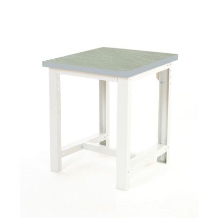 CUBIO WORKSTAND 750x750x840 WITH LINO WORKTOP TOP-LIGHT GREY