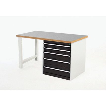 CUBIO PEDESTAL BENCH 2078 W/ LINO TOP, 668-5 CABINET