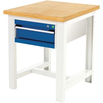 CUBIO WORKSTAND 778 WITH MPXWORKTOP + 562-1-LIGHT GREY/BLUE