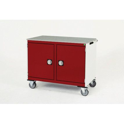 CUBIO MT TROLLEY 50 50 DOOR DOOR LINO-LIGHT GREY/RED