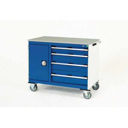 CUBIO MT TROLLEY 40 60 DOOR DRWRLINO-LIGHT GREY/BLUE