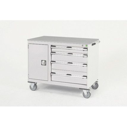 CUBIO MT TROLLEY 40 60 DOOR DRWRLINO-LIGHT GREY