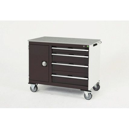 CUBIO MT TROLLEY 40 60 DOOR DRWRLINO-LIGHT/ANTH GREY