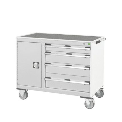 CUBIO MT TROLLEY 40 60 DOOR DRWRT-TRAY-LIGHT GREY