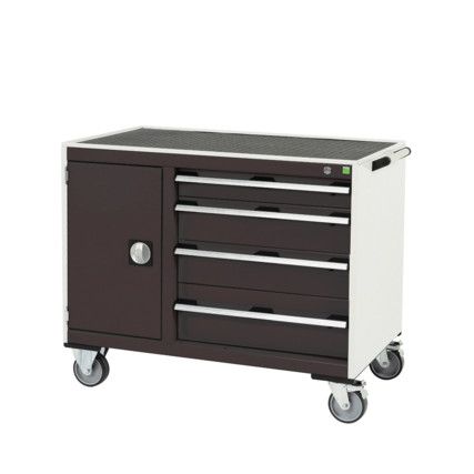 CUBIO MT TROLLEY 40 60 DOOR DRWRT-TRAY-LIGHT/ANTH GREY