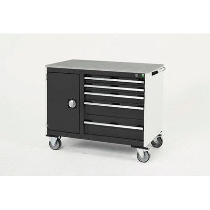 CUBIO MT TROLLEY 40 60 DOOR DRWRLINO-LIGHT/ANTH GREY