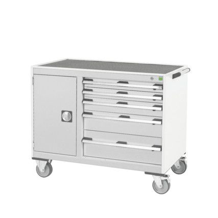 CUBIO MT TROLLEY 40 60 DOOR DRWRT-TRAY-LIGHT GREY