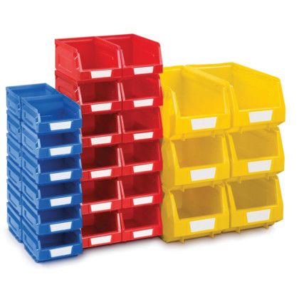 Storage Bins, Mixed, 145x240x125mm, 30 Pack