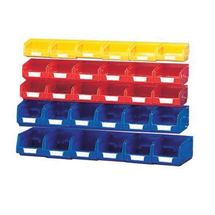 Storage Bins, Mixed, 103x165x83mm, 30 Pack