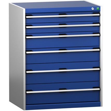 CUBIO SL-8610-6.2 DRAWER CABINET (200KG) GREY / BLUE