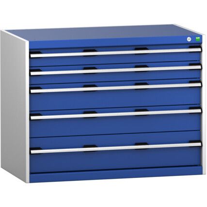 CUBIO SL-1068-5.2 DRAWER CABINET (200KG) GREY / BLUE