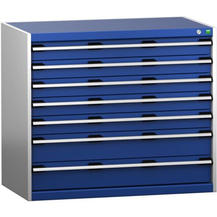 CUBIO SL-1069-7.4 DRAWER CABINET (200KG) GREY / BLUE