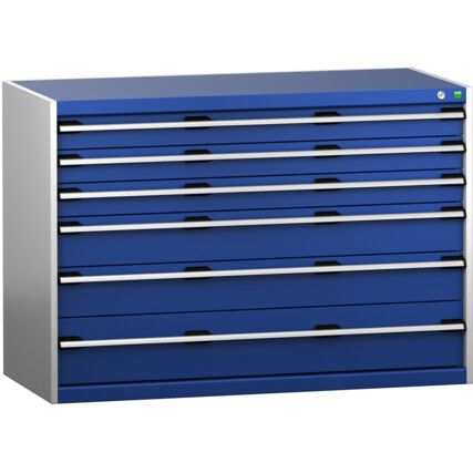 CUBIO SL-1369-6.2 DRAWER CABINET (200KG) GREY / BLUE