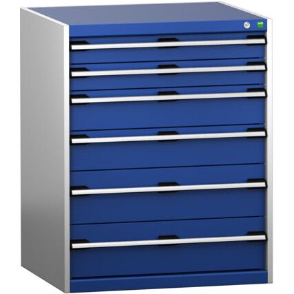 CUBIO SL-8710-6.2 DRAWER CABINET (200KG) GREY / BLUE