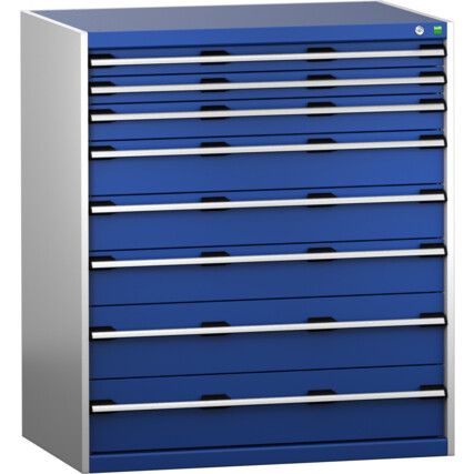 CUBIO SL-10712-8.2 DRAWER CABINET (200KG) GREY / BLUE