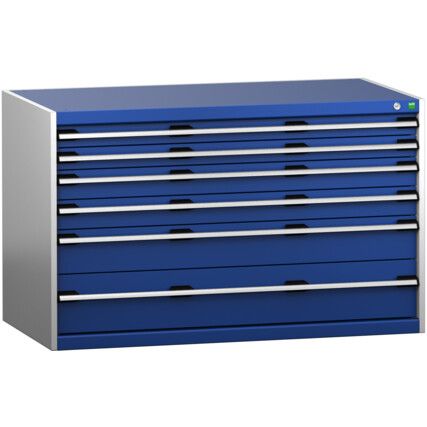 CUBIO SL-1378-6.4 DRAWER CABINET (200KG) GREY / BLUE