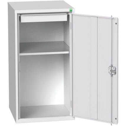 VERSO CUPBOARD WITH 1 SHELF AND 1 DRAWER 525X550X1000H RAL7035