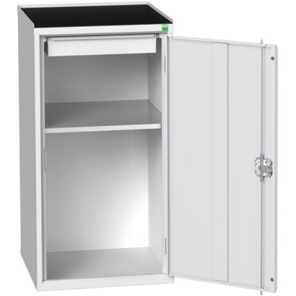 VERSO CUPBOARD WITH 1 SHELF AND 1 DRAWER 525X550X1015 RAL7035