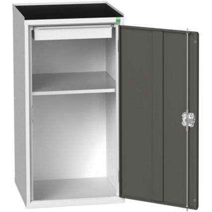 VERSO CUPBOARD WITH 1 SHELF AND 1 DRAWER 525X550X1015 RAL7035/7016