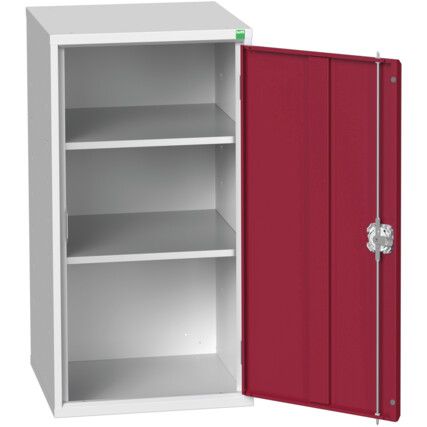 VERSO CUPBOARD WITH 2 SHELVES 525X550X1000H RAL7035/3004