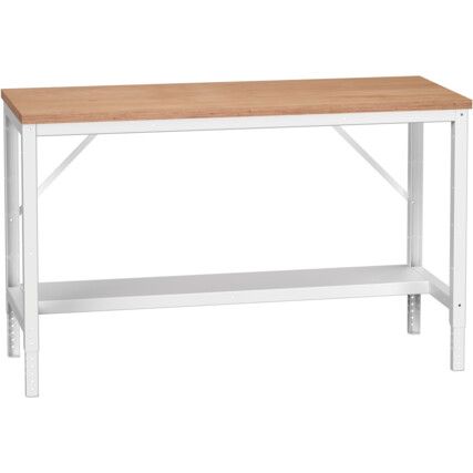 VERSO 1500X600MM BENCH WITH HALF DEPTH BASE SHELF & MPX TOP