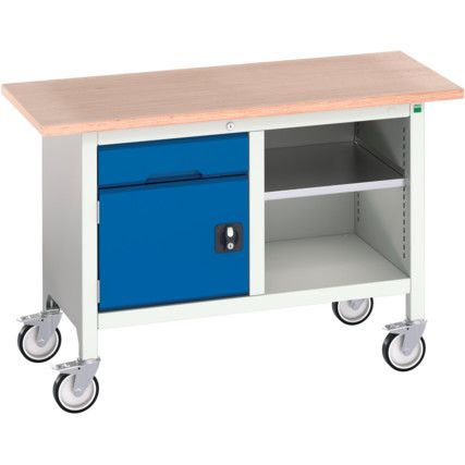 16923200.11 Verso Mobile Storage Bench 1250mm x 600mm x 830mm